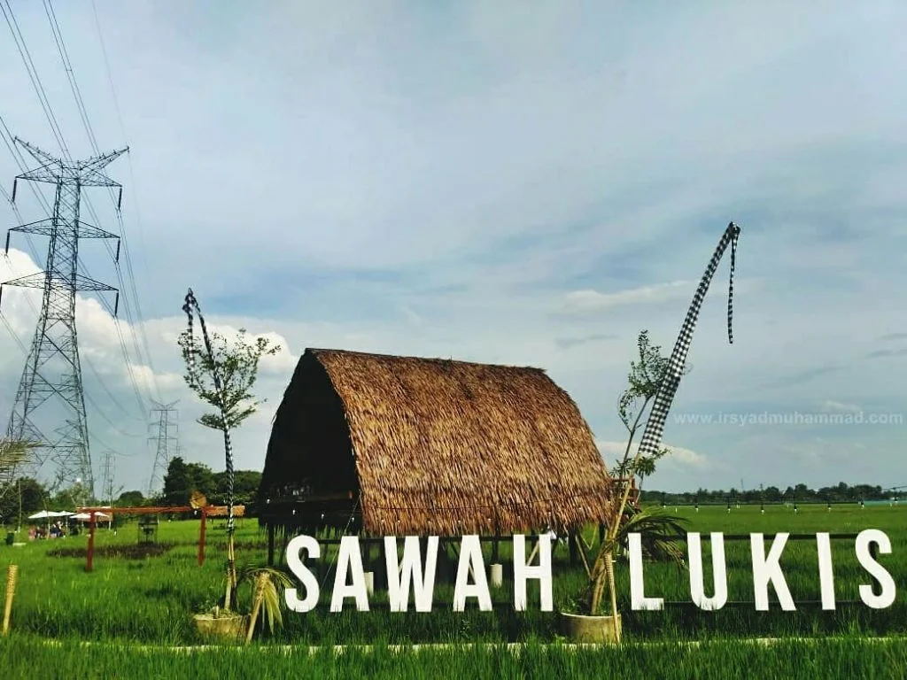 htm wisata sawah lukis binjai