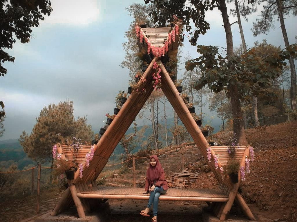 spot foto di lokasi wisata negeri bambu pasuruan