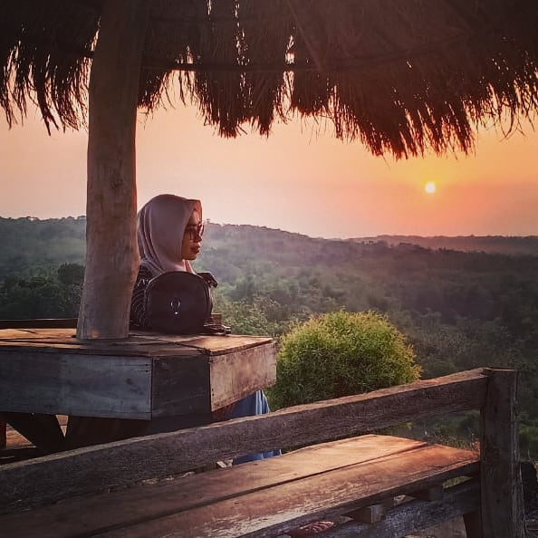 sunset dari lokasi bukit wono sumilir