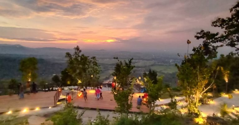 obelix hills sunset view prambanan