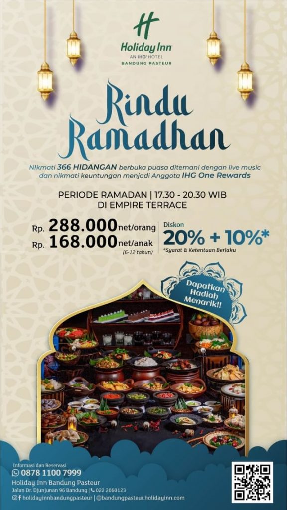 holiday inn hotel bandung pasteur iftar