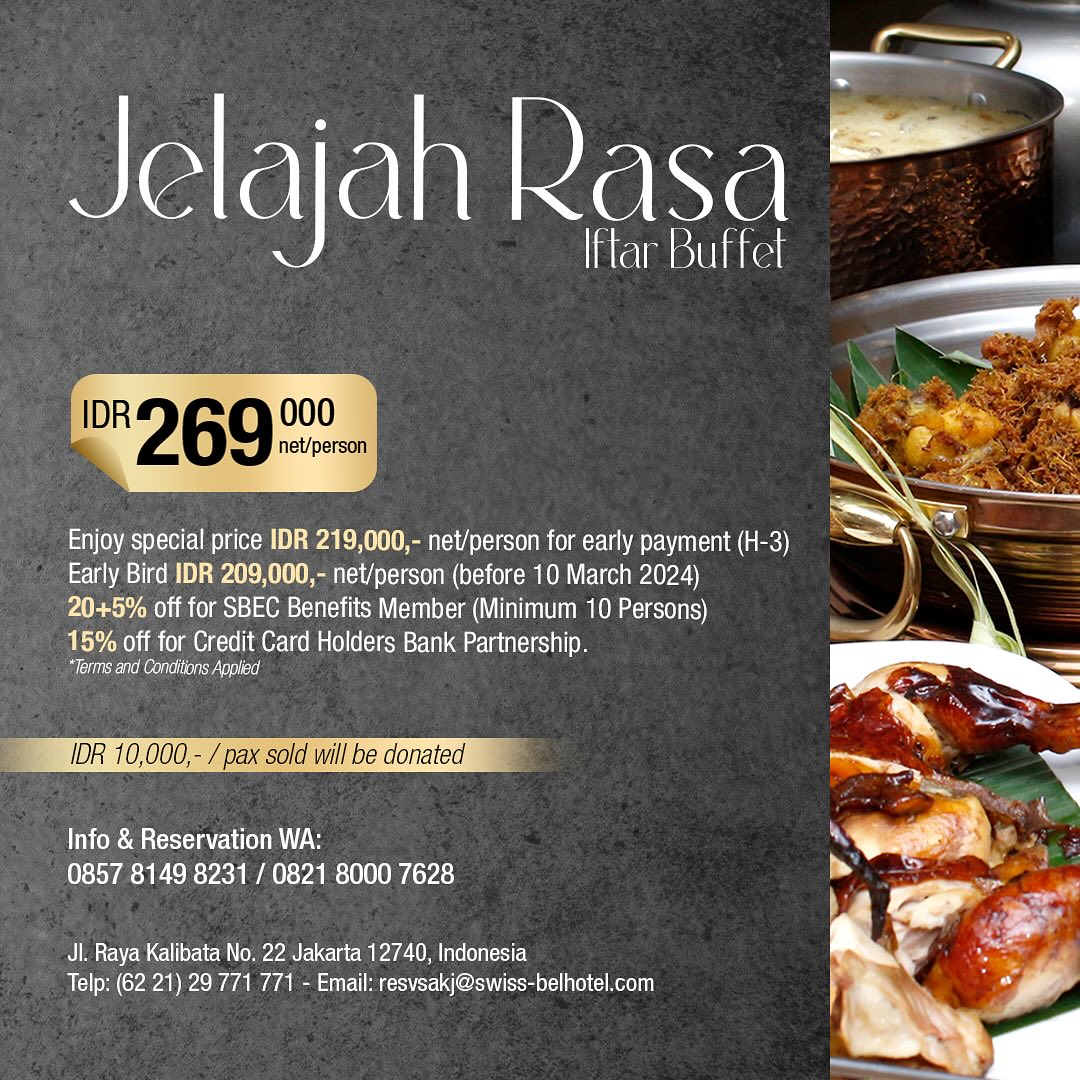 Rasa Buffet Rau 13 Tempat Bukber All You Can Eat Hotel Jakarta 2025 - Travelandword