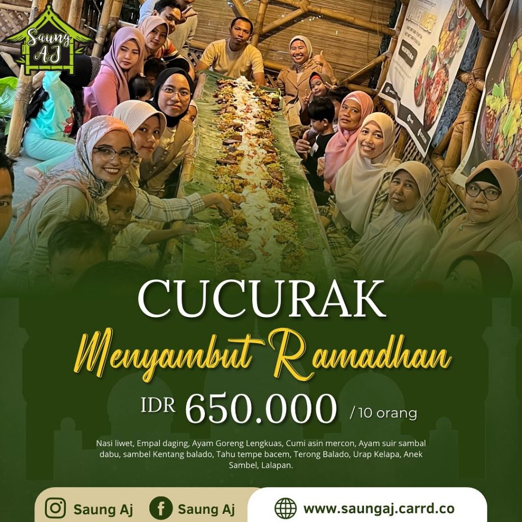 menu saung aj bukber ramadhan 2024