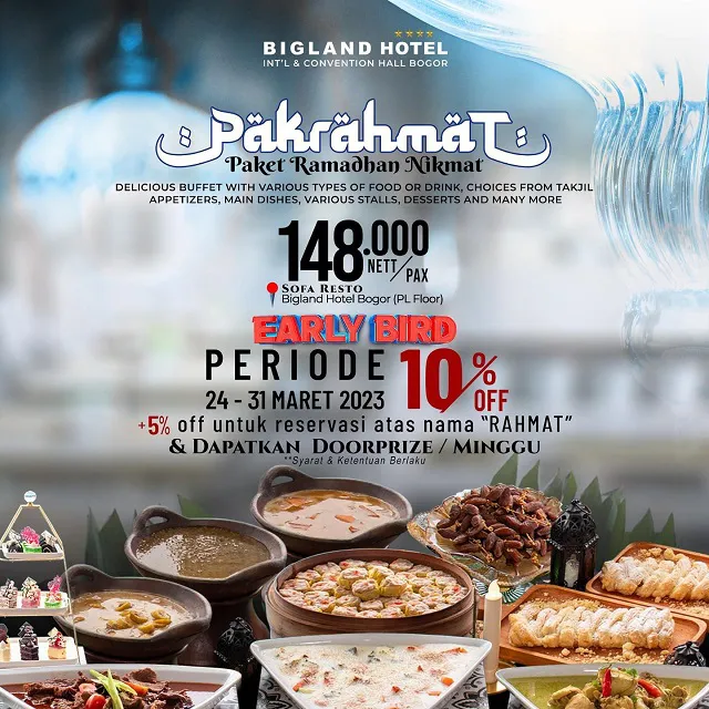 paket iftar bigland hotel bogor