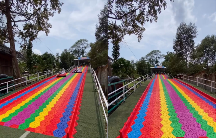 wahana rainbow slide