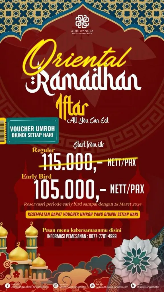 paket all you can eat Adhiwangsa Hotel & Convention